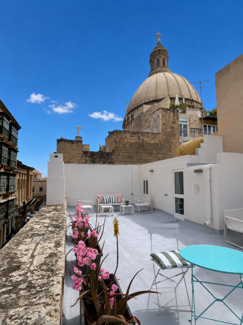 Roof terrace, shared between apartment 1 and 2