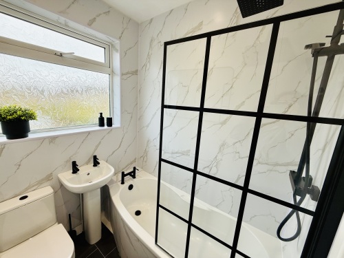 Family bathroom with shower