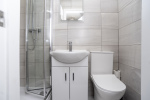 Modern ensuite with walk-in shower and complimentary toiletries