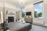 Master Bedroom TV & Sash Windows