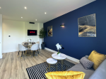 Spacious living area with 42