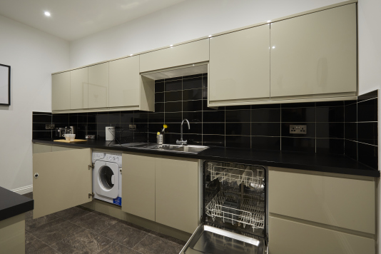 Fully equipped kitchen with everything you need.