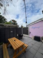 Alfresco dining with the outdoor table