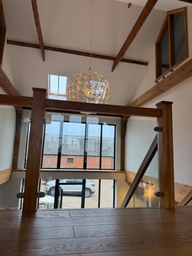 Leads to upstairs bedrooms