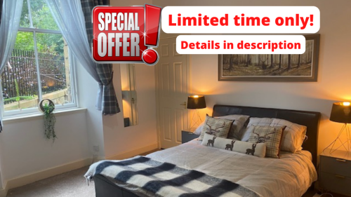 City Lights Apartments  - Double bedroom with smart TV