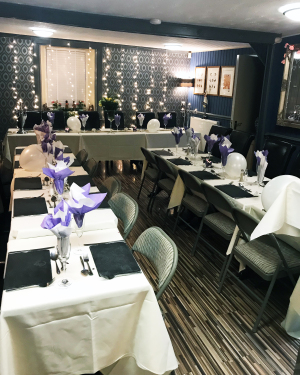 We can cater for party's of up to 30 people in out dining room
