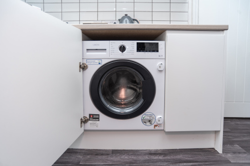 Washing machine provided for easy laundry during longer stays — practical, home-from-home facilities to keep you comfortable.