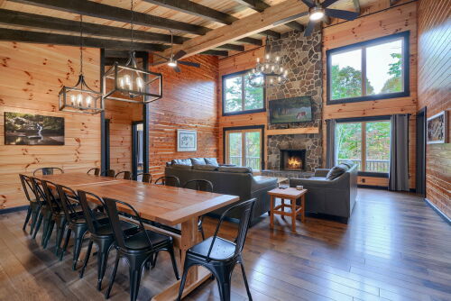 4-Main floor open space with wooded view