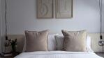Cosy double bedroom with luxury linen bedding