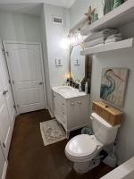 The W/D are located in the 1st floor bathroom closet