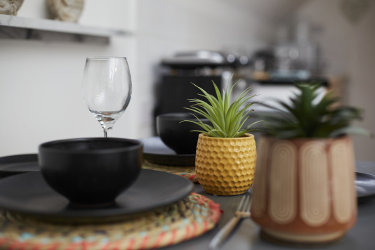 Modern kitchen with all essentials for short or extended stays