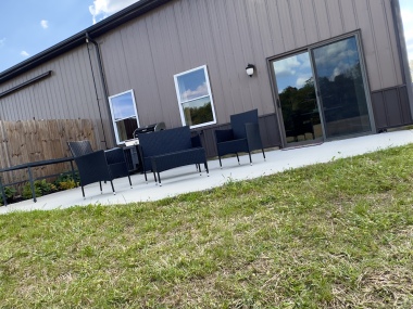 Patio with Gas Grill and Outdoor Furniture