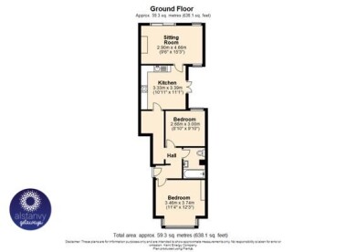 Floor plan of Captains Quarters 