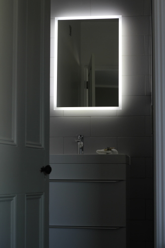 Illumated bathroom mirrors