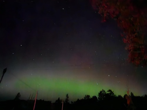 Northern Lights outside the property October 2025