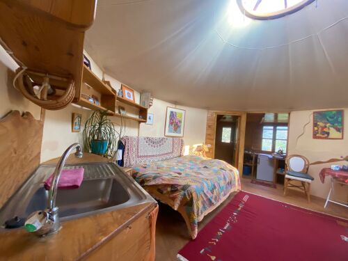 Small Yurt inside view