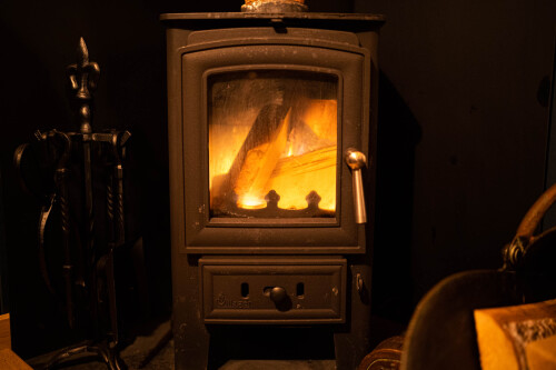 Wood burner in your hut