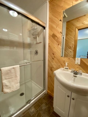 Puffin bathroom is located in the bedroom!