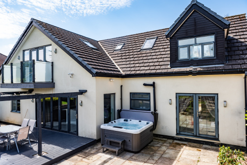 The view of the house from the garden