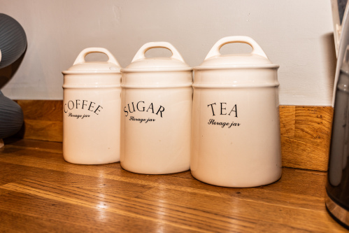 Our properties come well equipped with Tea Coffee and Sugar, along with Filter Coffee and Milk provided.