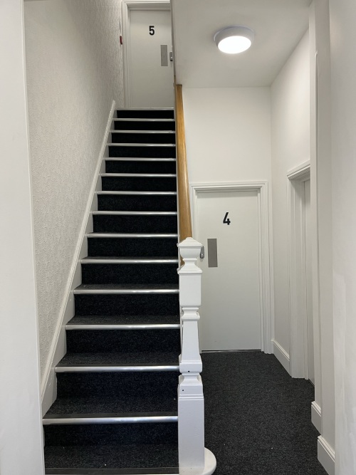 Entrance to Studio 4 on the ground floor and Studio 5 on the first floor