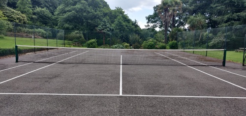 Tennis court in the grounds, hard court