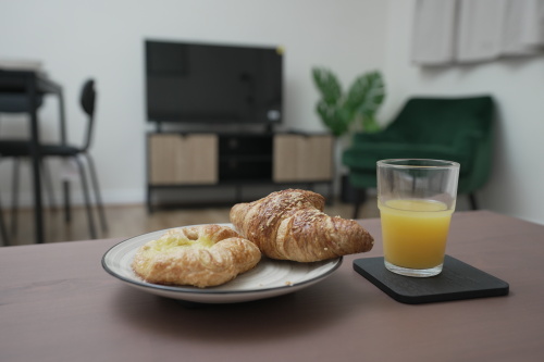 Croissant Orange juice sofa
