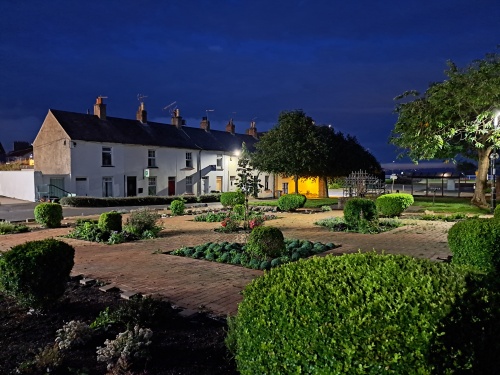 Exterior at night