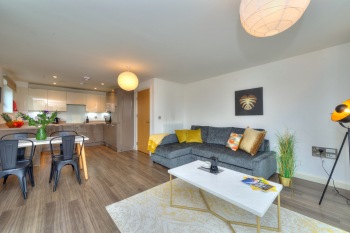 Executive Oakgrove Apartment - Living Room