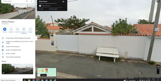 Vue villa depuis la rue Pasteur