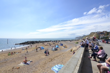 West Bay West Beach looking to Lyme Regis