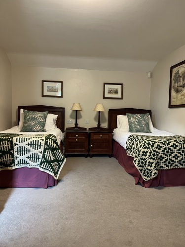 Twin room-Ensuite with Shower-Courtyard view-Twin - Bed & Continental Breakfast