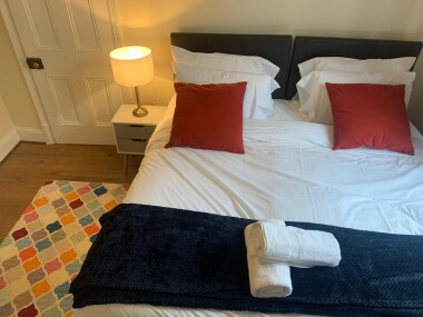 Spacious west facing bedroom with a superking on the ground floor