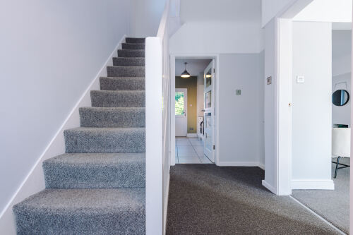 Spacious hall for luggage and bags