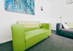 Living room: Comfy sofa