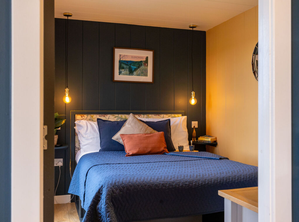 [{'Text': 'Bedroom', 'CultureCode': 'en-GB'}] glamping cabins and grounds, photo 23 of 32