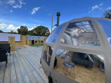 View from outside in