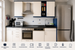 Fully equipped kitchen (oven, induction cooktop, dishwasher, kettle, fridge & freezer, coffeemaker, toaster)
