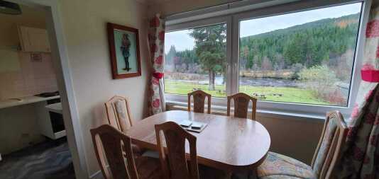 Dining area over looking the River Blackwater