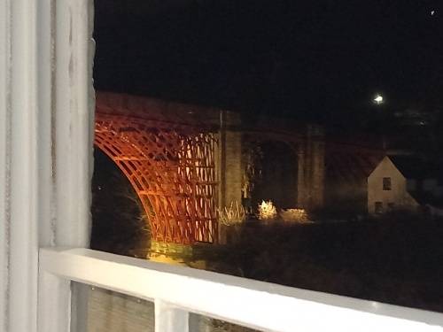 Stunning view of the 1st iron bridge in the world from the lounge