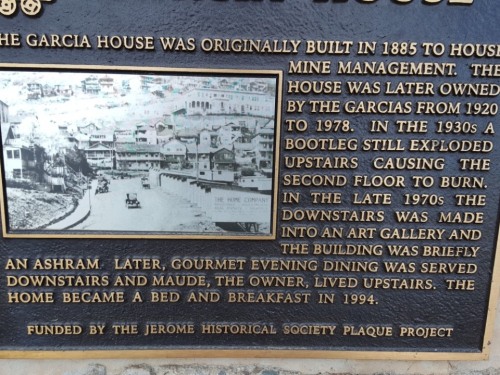 Historic Plaque in front of our Inn
