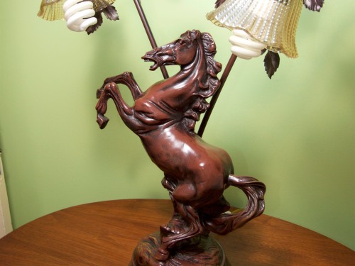 Closeup of Horse Lamp, Queen Animal Room