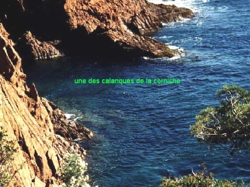 une calanque de la corniche