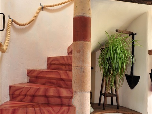 Stairwell heading to the Round House
