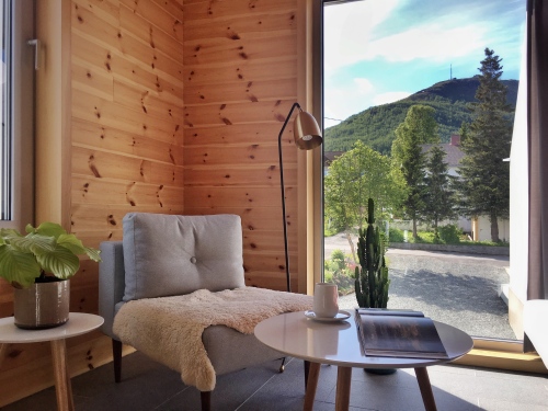 View from the upperfloor apartment