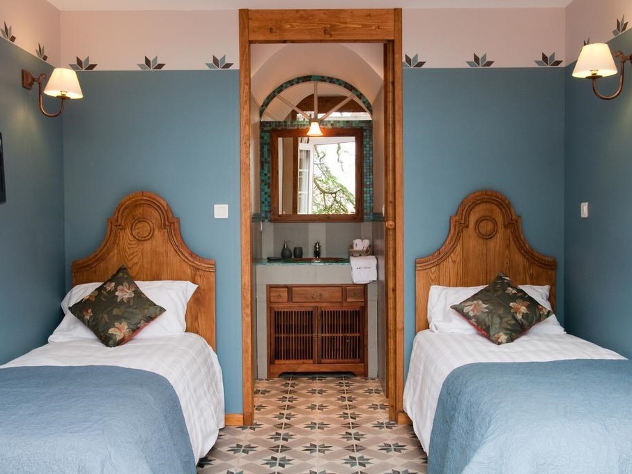 Twin-Tulum-Confort-Salle de bain et douche-Vue sur Jardin