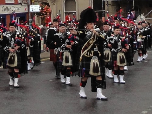 Local events and festivals. You can hear the pipes from your balcony.