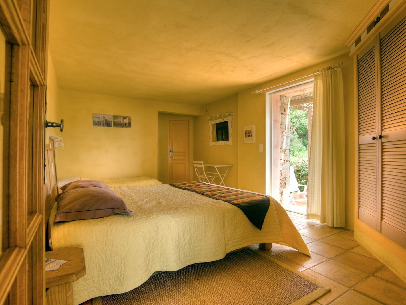 Chambre Double A/M vue jardin