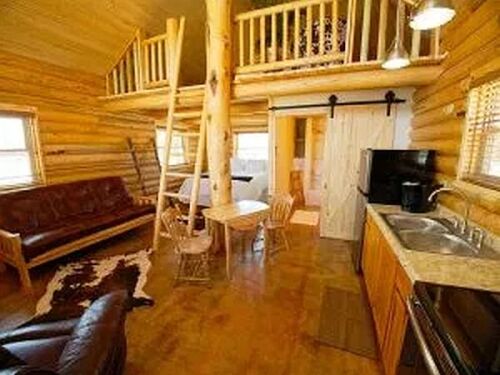 South cabin loft view