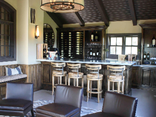 Guests may have their private tasting upstairs overlooking vineyard and valley. 